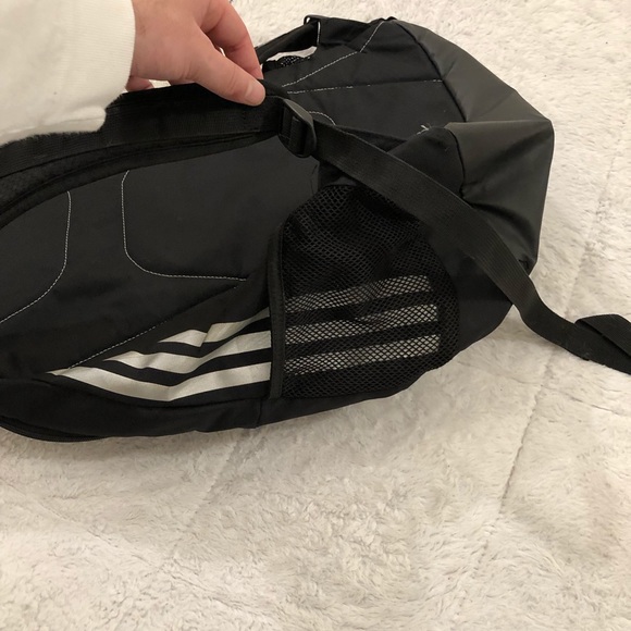 Adidas Hyrdoshield Stadium Soccer Backpack Black School Bag Soccer Ball Patch - Picture 11 of 12